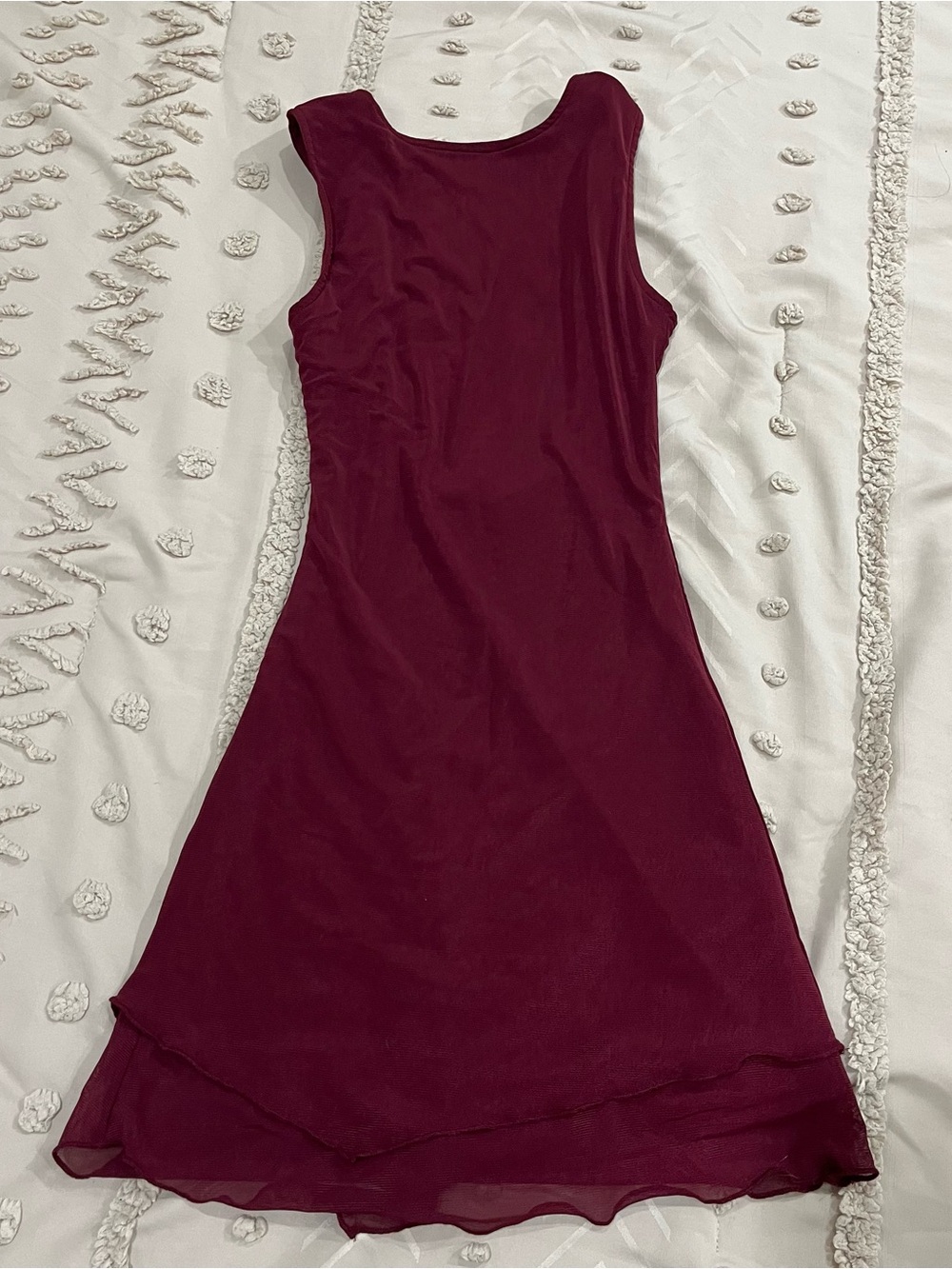 Motel Rocks Sleeveless Burgundy Mini Dress